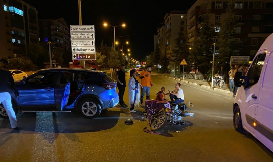 Konya’da motosiklet ile otomobil çarpıştı: 1 yaralı
