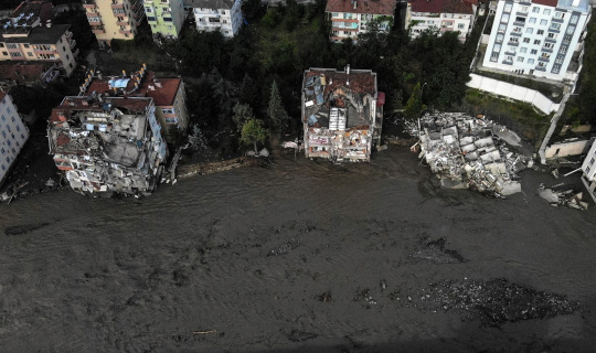 Sel felaketinin yaşandığı Bozkurt’taki son durum fotoğraflara yansıdı