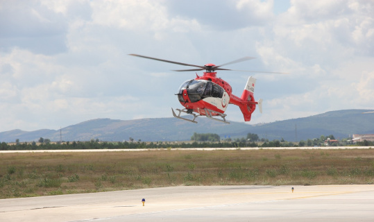 Nefes alamayan KOAH Hastasına ambulans helikopter ile müdahale edil