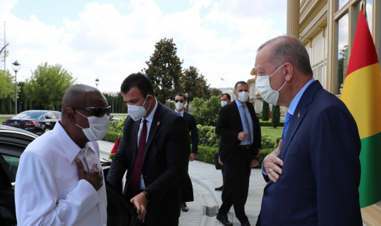 Cumhurbaşkanı Erdoğan, Gine Cumhurbaşkanı Alpha Conde’yle görüştü
