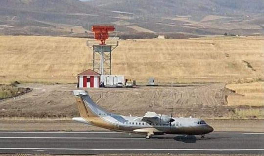 Azerbaycan’ın Fuzuli kentinde inşa edilen havalimanında test uçuşlarına başlandı