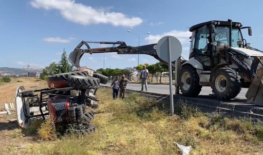 Kırıkkale’de traktör devrildi: 3 kardeş yara almadan kurtuldu