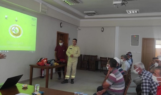 Dursunbey’de gönüllülere yangın eğitimi