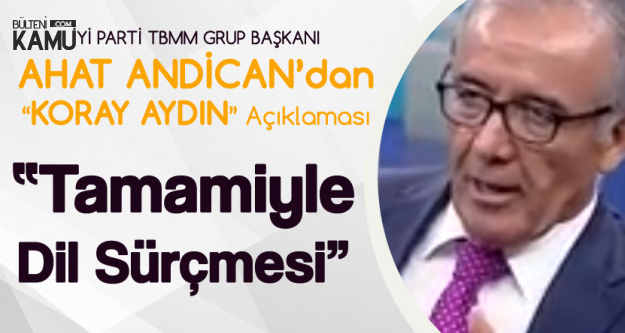 İYİ Parti TBMM Grup Başkanı Andican'ndan 'Koray Aydın' Açıklaması: Tamamen Dil Sürçmesi