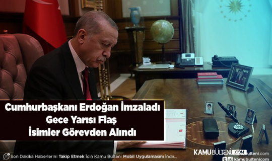 Cumhurbaşkanı Erdoğan İmzaladı Adalet Bakanlığında Önemli İsimler Görevden Alındı