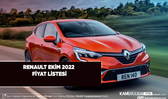Renault 2022 Ekim Ayı Fiyat Listesi