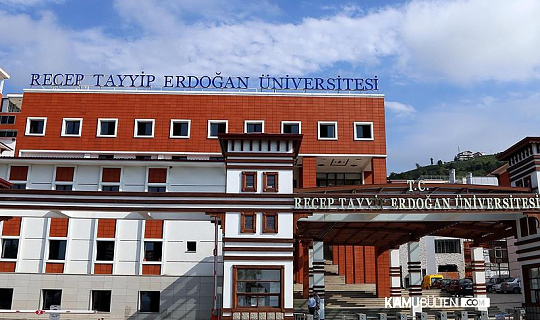 Recep Tayyip Erdoğan Üniversitesi en az lise mezunu sözleşmeli personel alıyor
