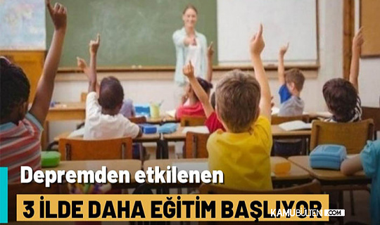 Depremin Etkilediği Adana, Gaziantep ve Osmaniye'de okullar açılıyor