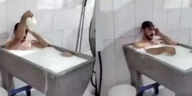 Konya'da Süt Banyosu Yapan İki Kişi Cezaevinden Çıkar Çıkmaz Bakın Ne Yaptılar!