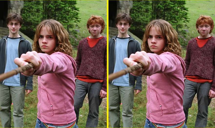 İki Harry Potter görüntüsü arasındaki 1 farkı 4 saniyede görebiliyorsanız, bir sihirbazın gözlerine sahipsiniz!