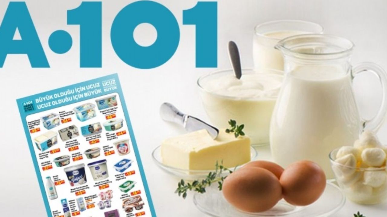 Böyle indirim bir daha gelmez! A101 süt ürünlerinde büyük indirime imza attı: Fiyatları gören sepetini dolduracak