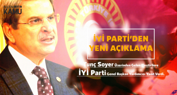 İYİ Parti Genel Başkan Yardımcısı Aytun Çıray: Kararımızın Arkasında Duracağız
