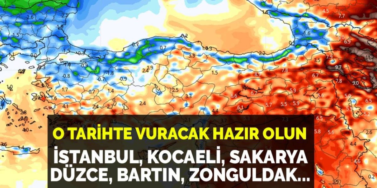 Meteoroloji'nin İstanbul için yayımladığı 'Riskli Durum' uyarısı! İlk etkiler Kocaeli, Sakarya, Düzce, Bolu, Bartın ve Zonguldak