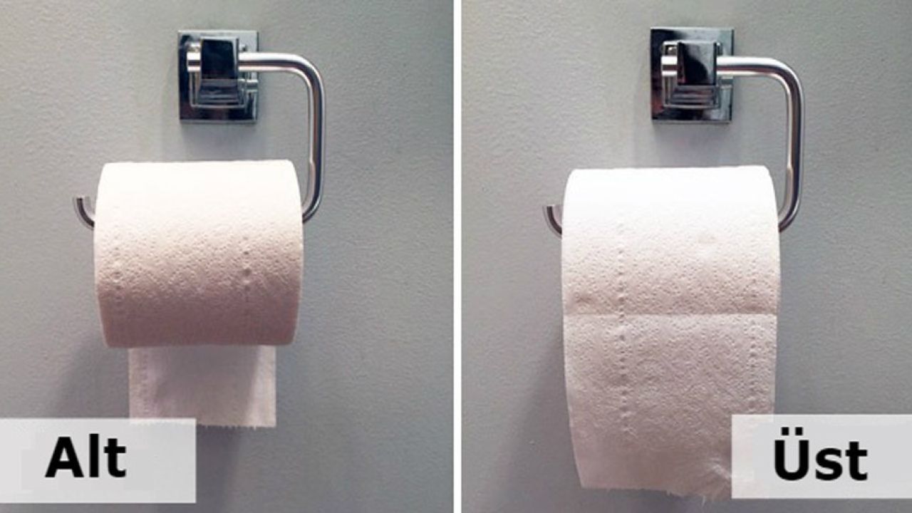 Bir tuvalet kağıdı kişilik özelliklerinizi belirliyor desem! Tuvalet kağıdını nasıl asıyorsunuz çok önemli