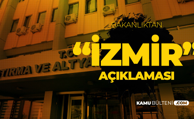 Ulaştırma ve Altyapı Bakanlığı'ndan 'İzmir' Açıklaması