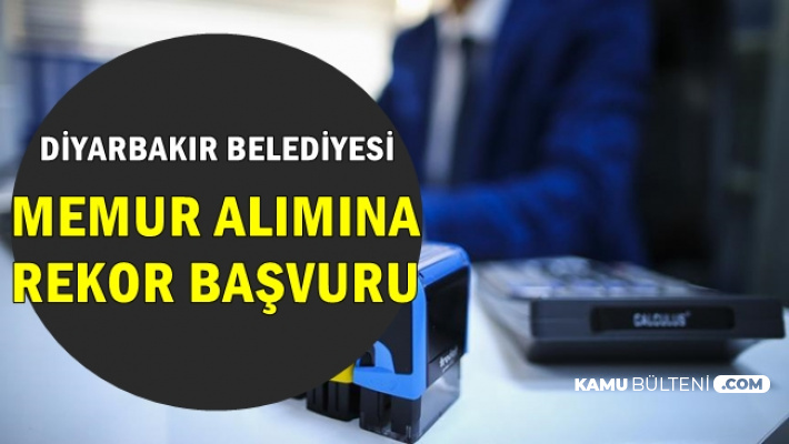 Diyarbakır Belediyesi 2019 Personel Alımına Rekor Başvuru