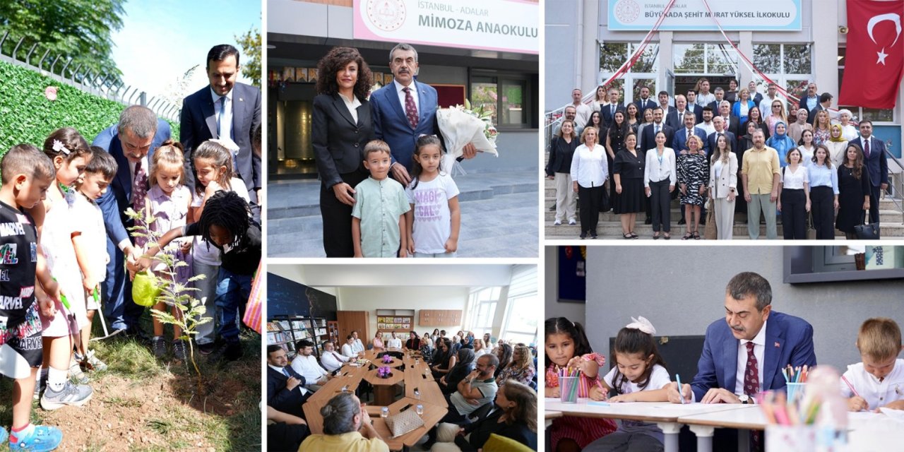 Bakan Tekin'den İstanbul Adalar'a Çıkarma: Öğretmenleri Dinledi, Öğrencilerle Fidan Dikti