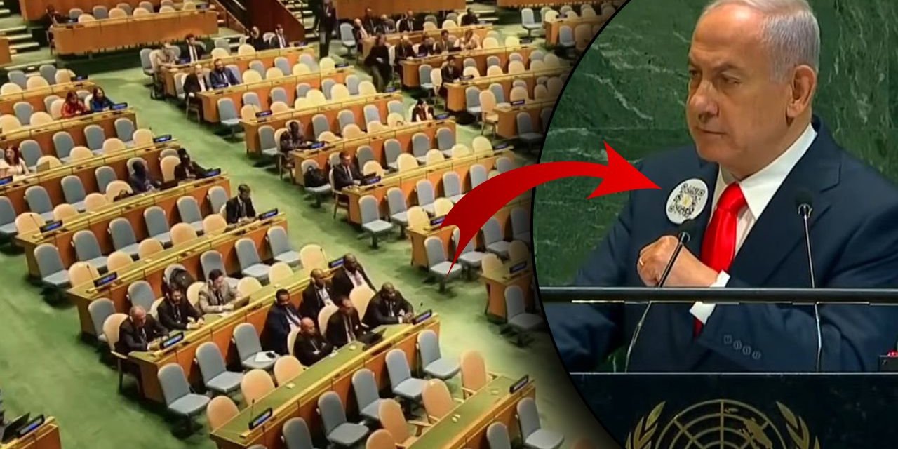 BM'de Netanyahu'ya Şok: Konuşmaya Başladı, Liderler Salonu Terk Etti!