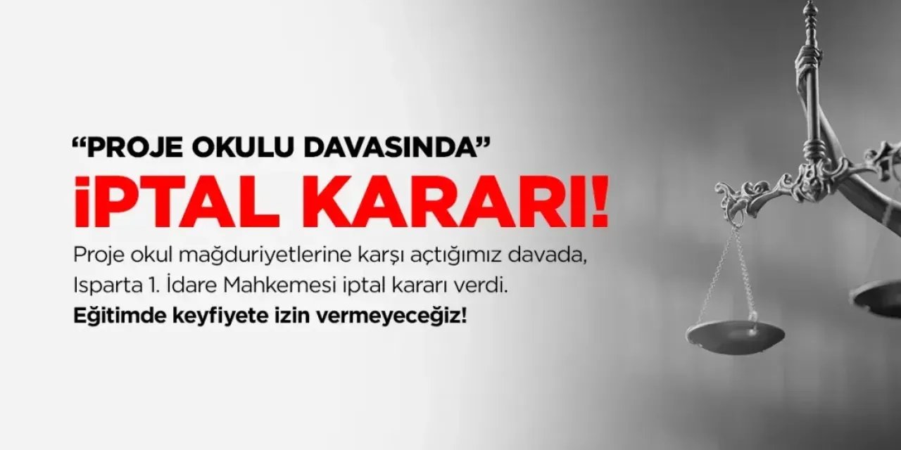 Proje Okulu Öğretmen Atamasında Mahkemeden Emsal Nitelikte İptal Kararı