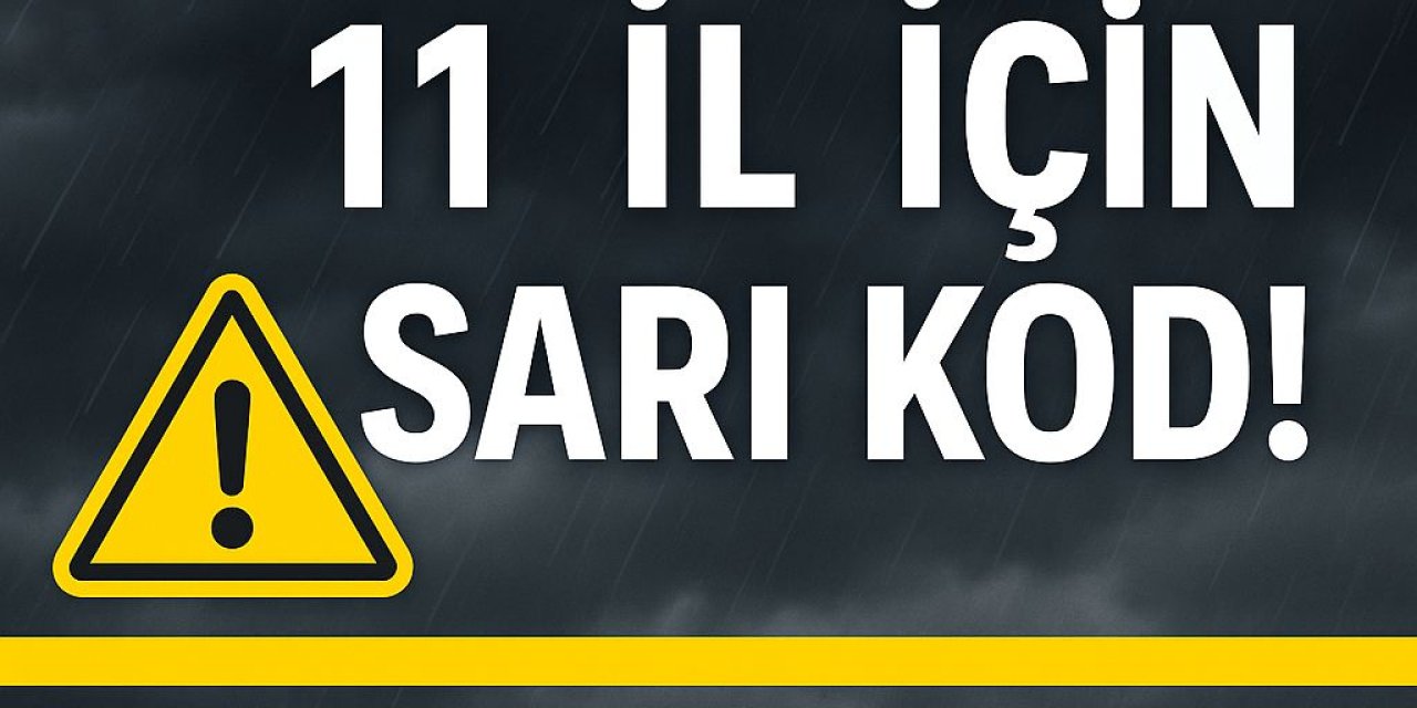 İstanbul Dahil 11 İle Kuvvetli Yağış Uyarısı: Meteoroloji'den Sarı Kodlu Alarm!