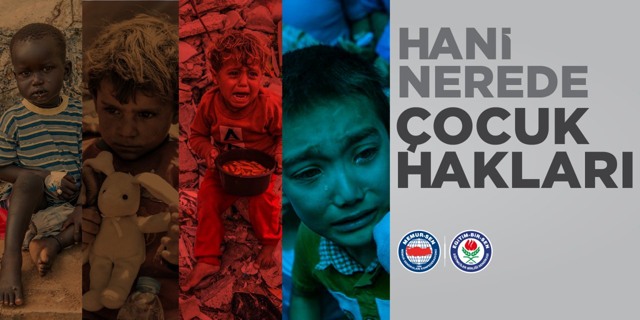 Eğitim-Bir-Sen'den Dünya Çocuk Hakları Günü'nde Sert Mesaj: Gazze'deki Çocuk Katliamına Sessiz Kalmayın!