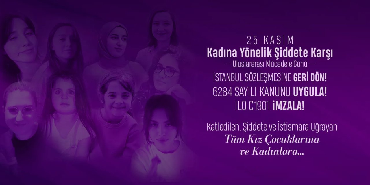 Eğitim-İş'ten 25 Kasım Çağrısı: İstanbul Sözleşmesi ve 6284 Vurgusu