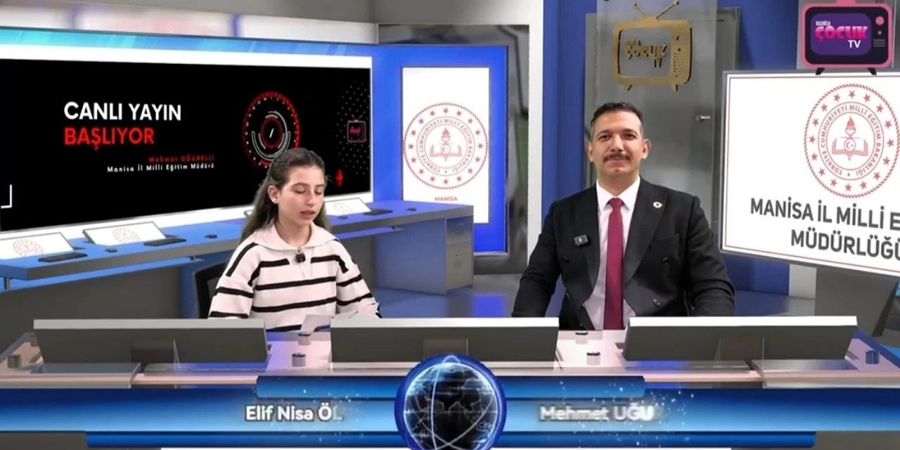 Manisa Çocuk TV Yayında; Çocuklar Sunucu, Kameraman, Yönetmen Oldu