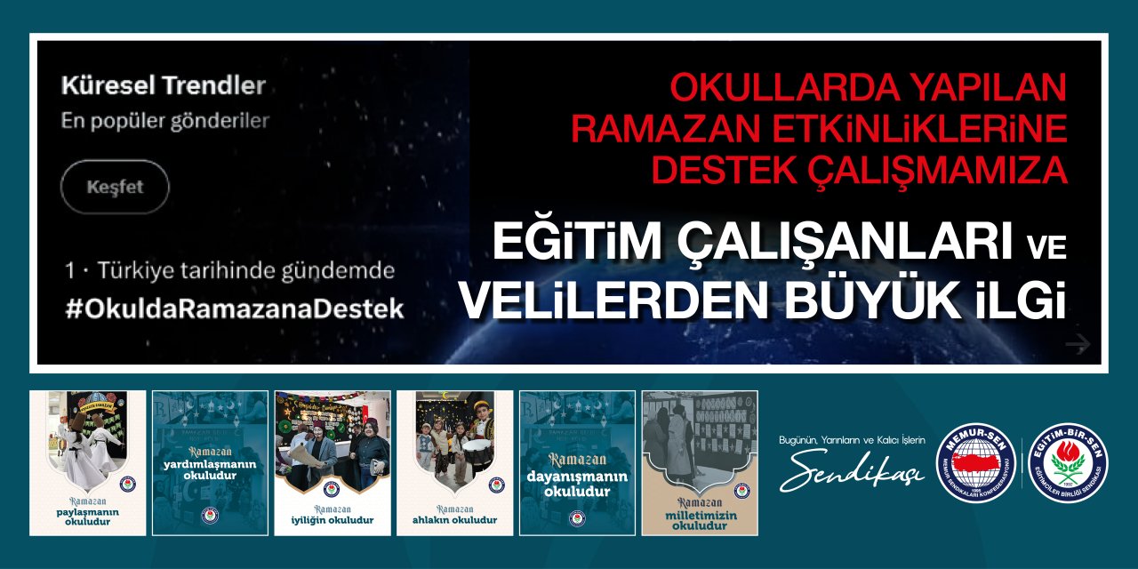 #OkuldaRamazanaDestek Gündem Oldu: Eğitim Çalışanları ve Velilerden Büyük Katılım