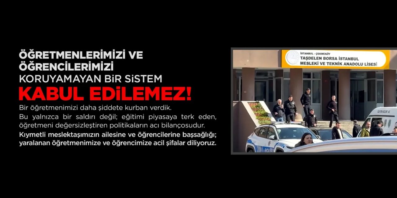Okulda öğretmen hayatını kaybetti: Sendikadan “ihmal” ve “denetim” tepkisi
