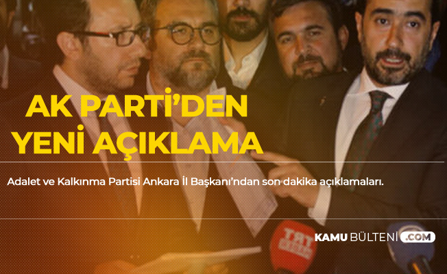 AK Parti İl Başkanı: Milletimizin Kararının Başımızın Üstünde Yeri Vardır