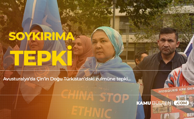 Avustralya'da Doğu Türkistan'daki Soykırıma Tepki! Uygur Türkleri Serbest Bırakılsın
