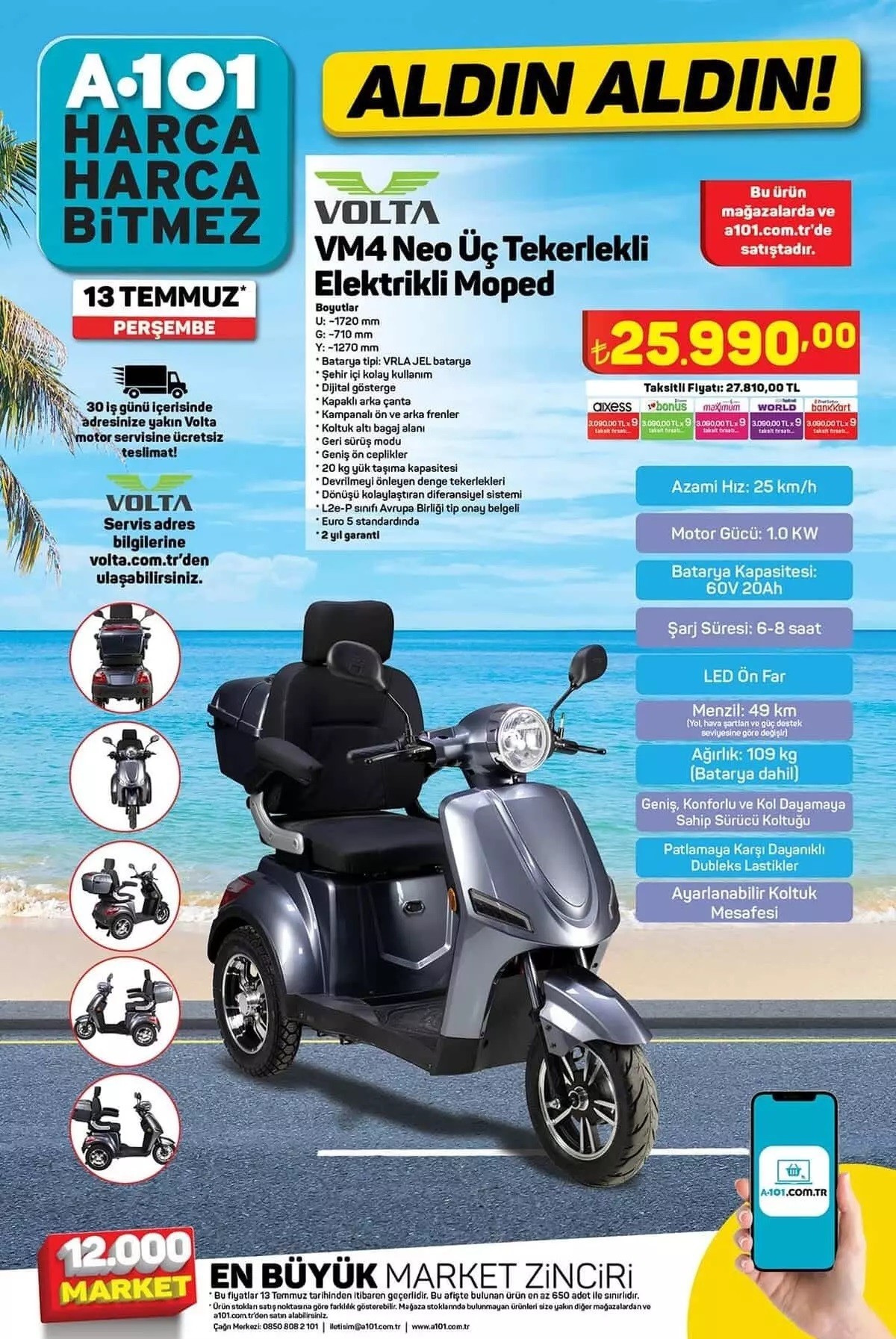 A101 13 Temmuz indirimli ürünler kataloğu