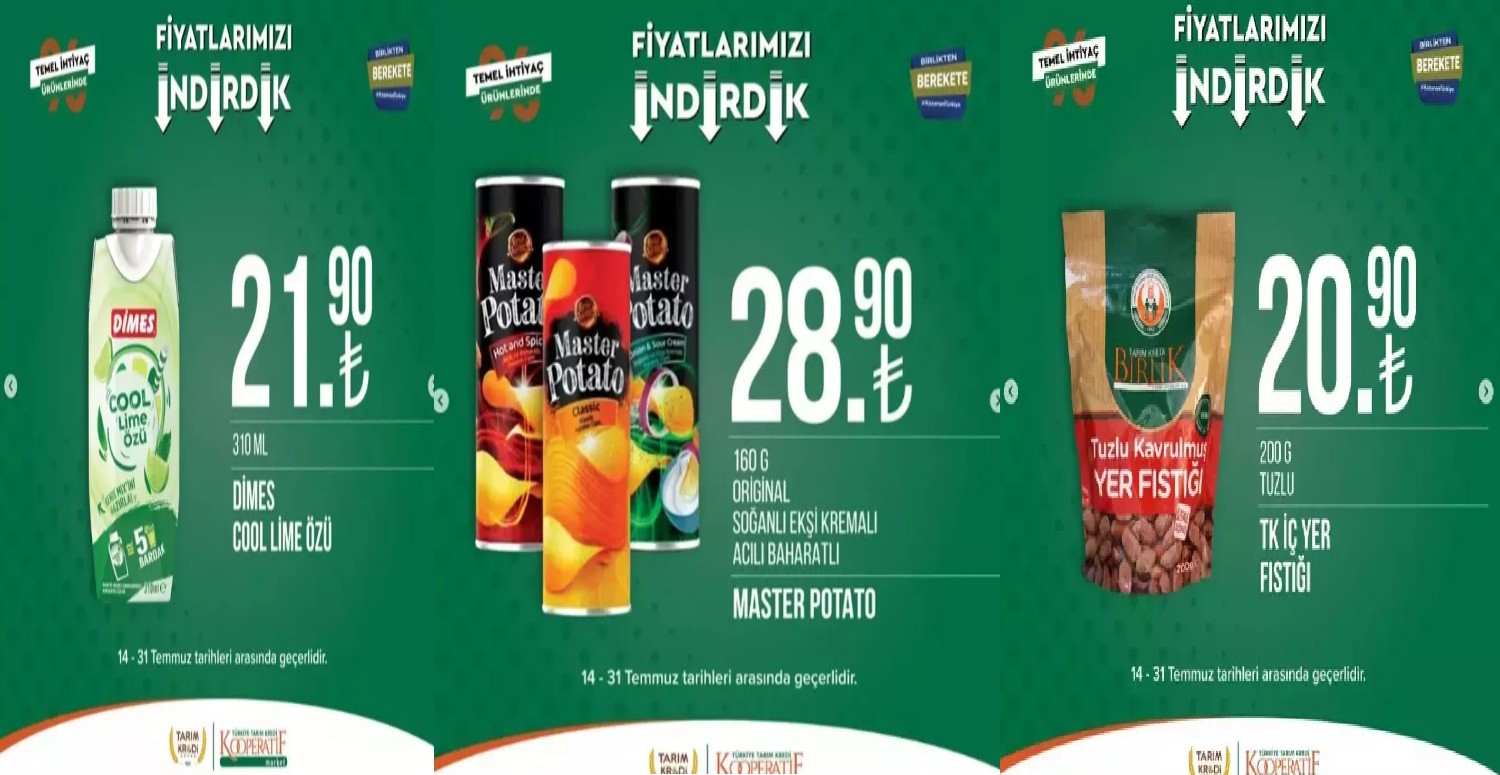 tarım kredi 14-31 temmuz